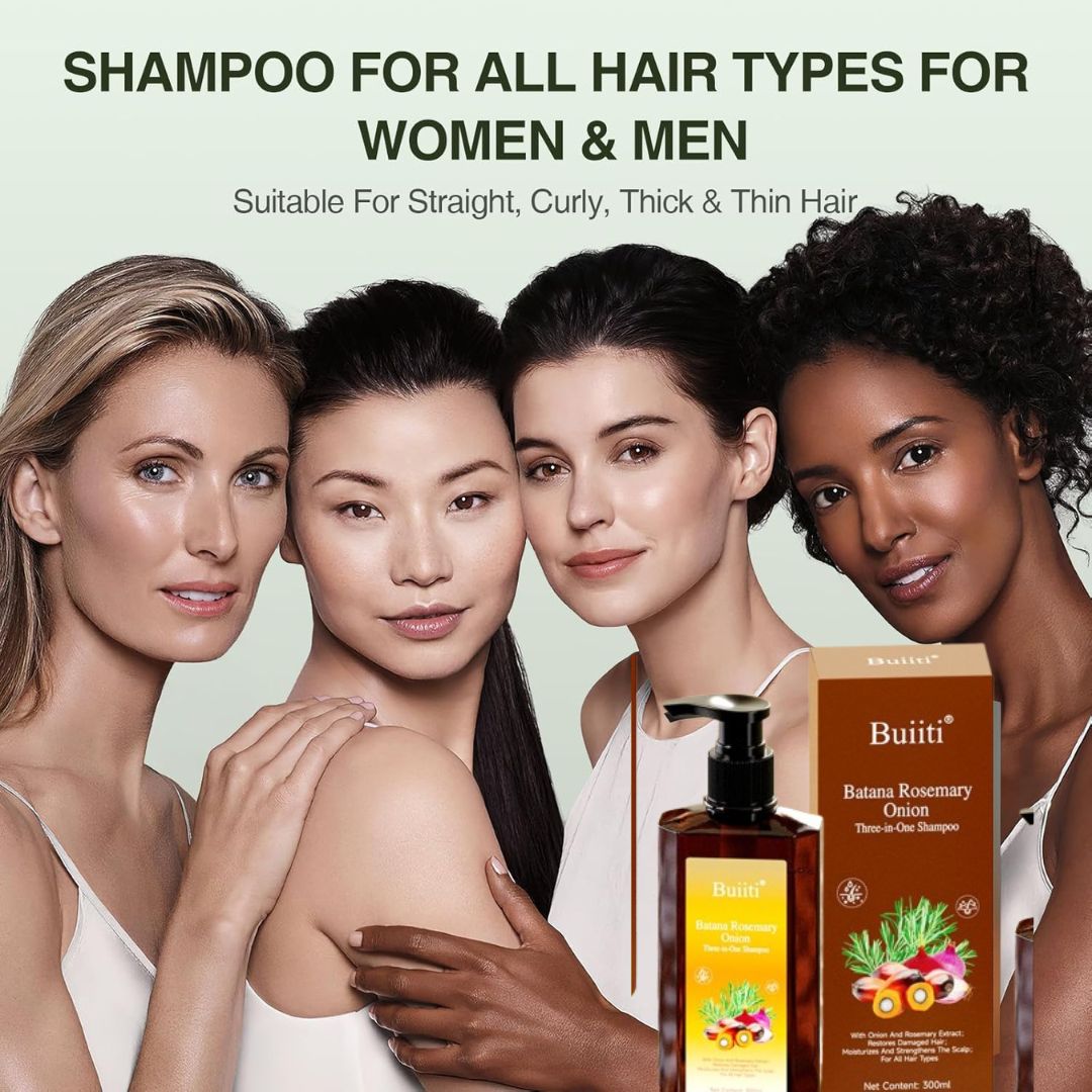 Buiti 3-in-1 Natural Anti Hair Fall Shampoo (Buy 1 Get 1 Free)