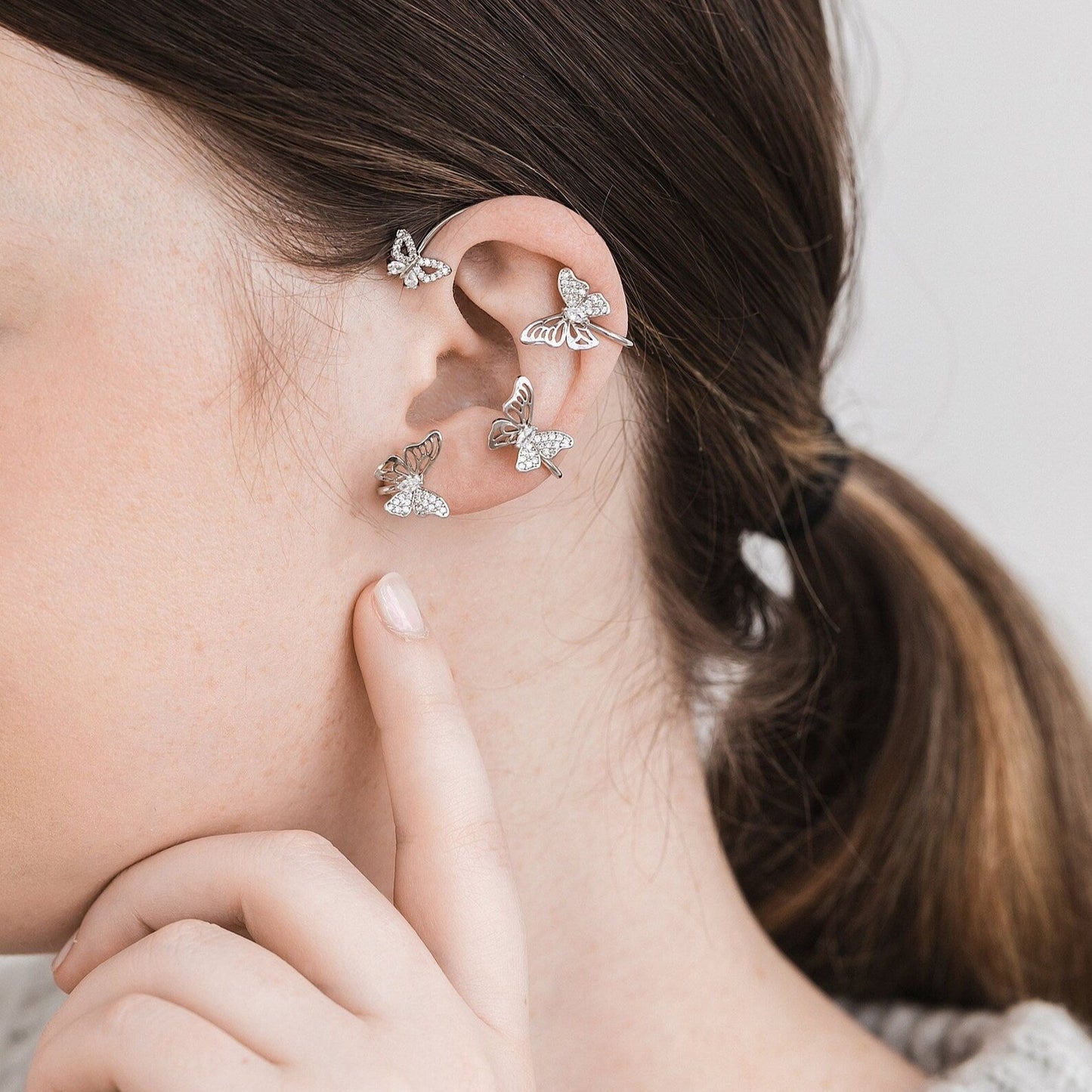 Korean Butterfly Earrings (1 Full Pair)