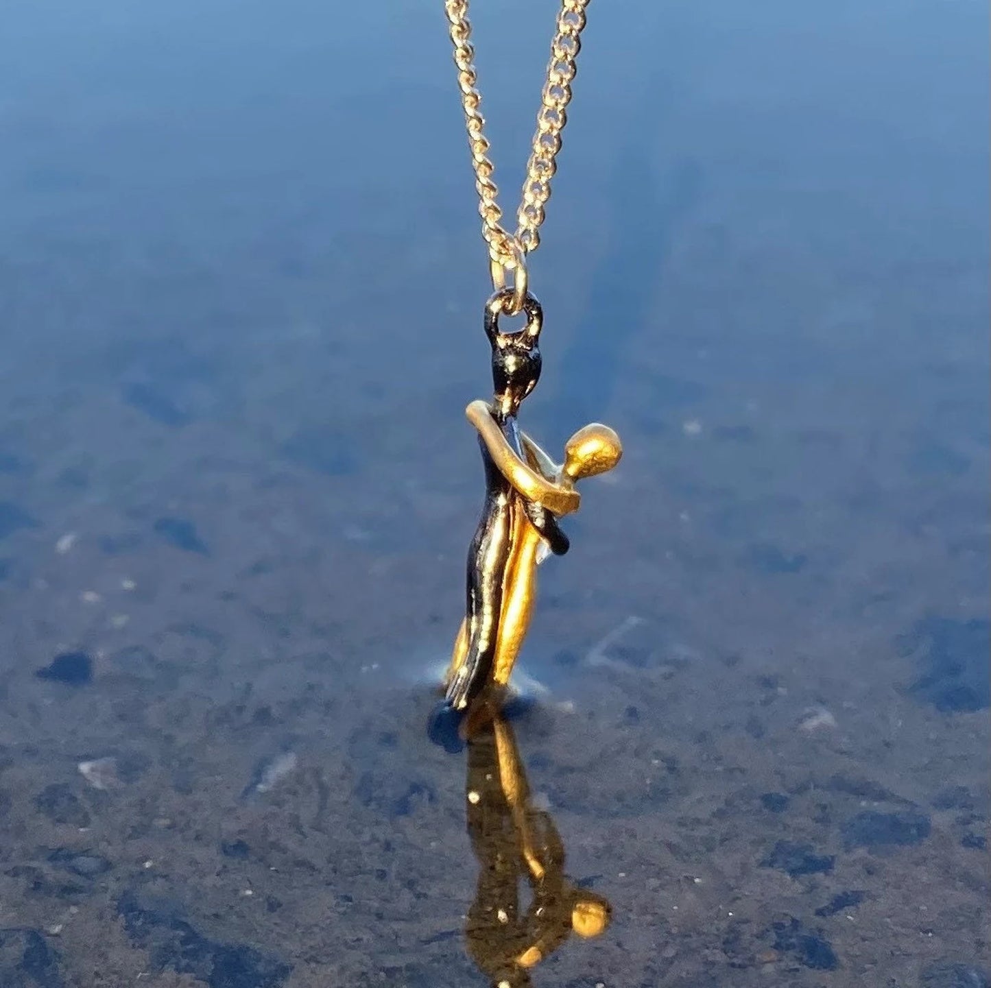 Forever Together Hug Couple Pendant