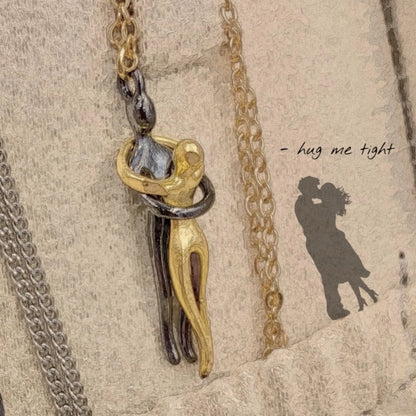 Forever Together Hug Couple Pendant