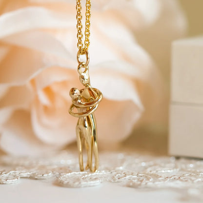 Forever Together Hug Couple Pendant