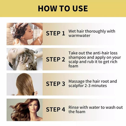 Natural Anti-Hair Fall Treatment Shampoo (Buy 1 Get 1 Free)